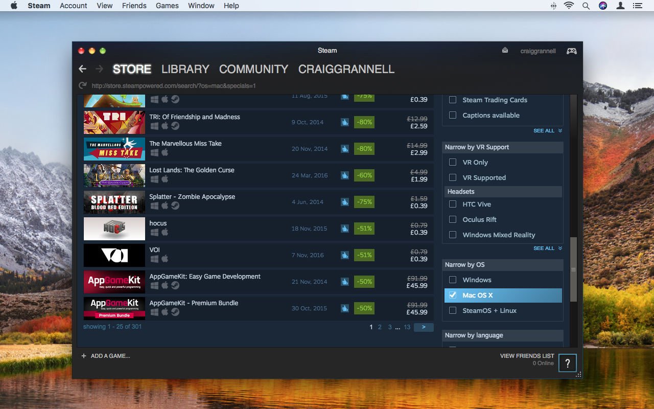 is steam for mac
